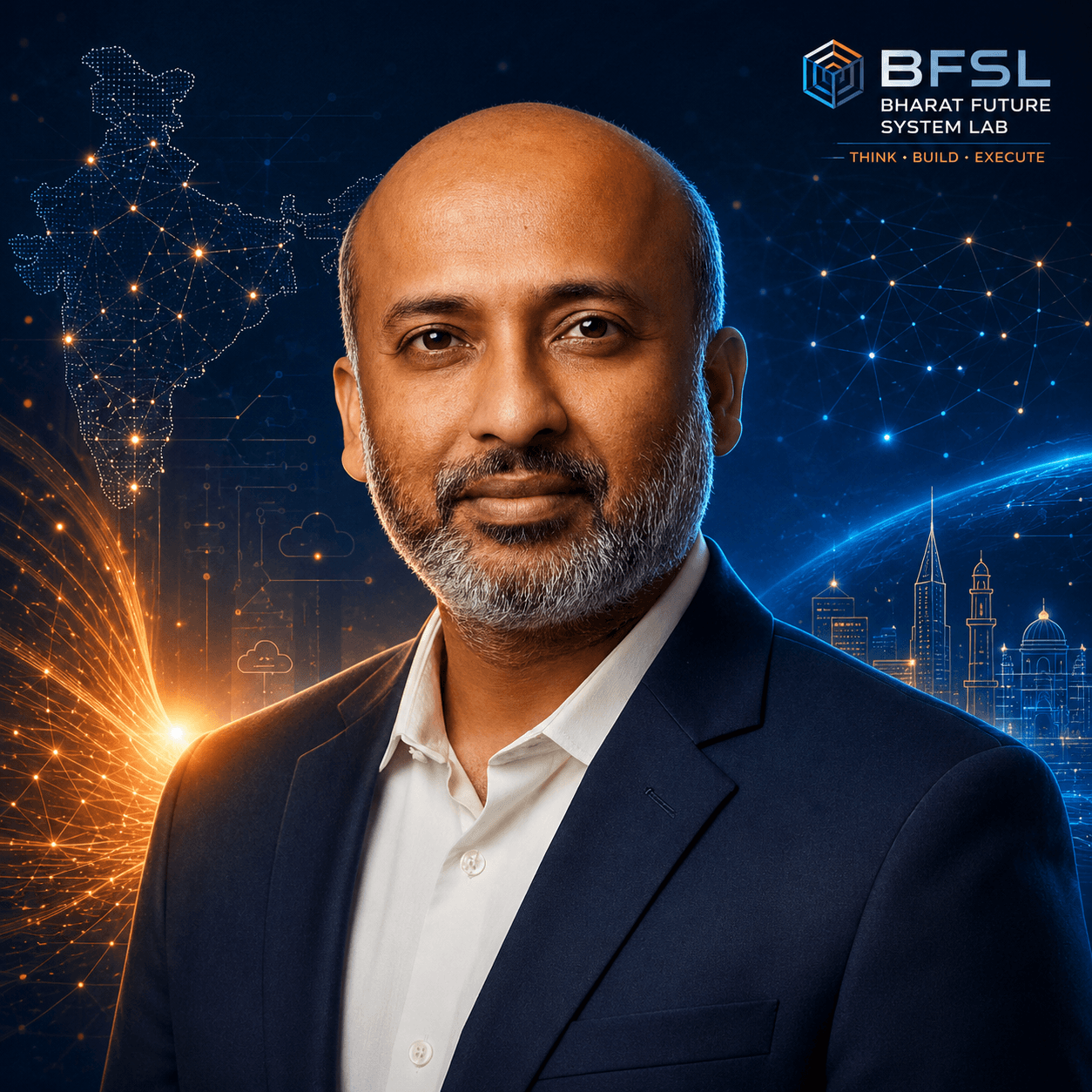 Portrait of Rajesh Kuttan, Founder and Advisory Board Member at Bharat Future Systems Lab