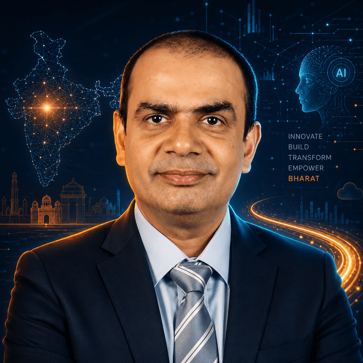 Portrait of Dr. Rajesh Verma, Founder and Advisory Board Member at Bharat Future Systems Lab